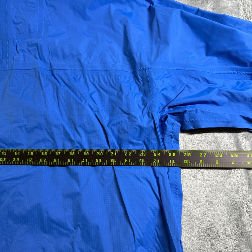 LL Bean Men's XL Blue Lightweight Hooded Rain Jacket Coat (read) - Picture 9 of 11